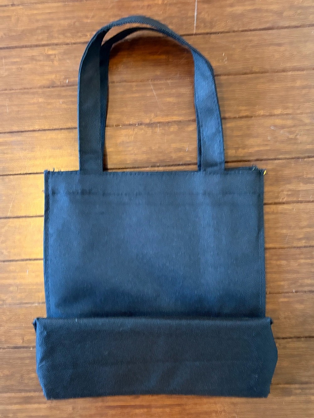 Harrods Knightsbridge bag black and goldtone, canvas zipper pocket inside - Picture 3 of 5